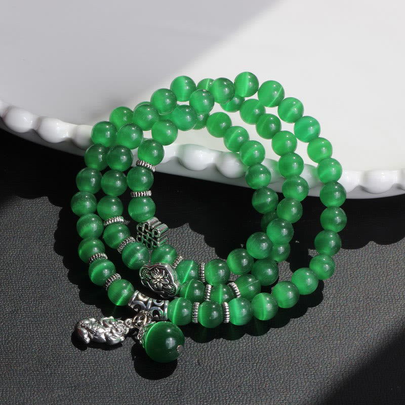 KarmaRipple's Cat Eye PiXiu Support Triple Wrap Bracelet p3