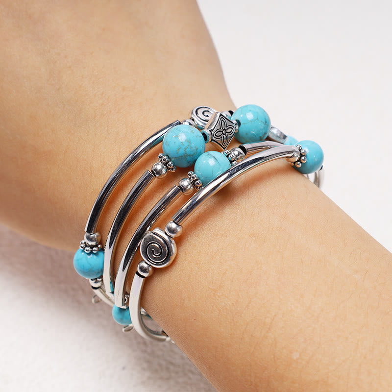 KarmaRipple's Tibetan Turquoise Balance Bracelet p7