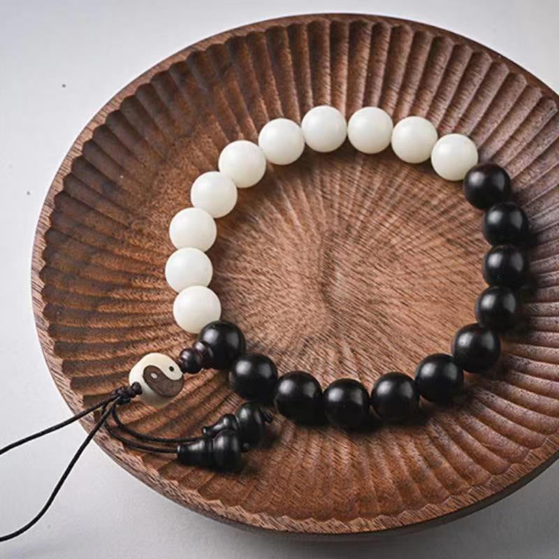 KarmaRipple's Ebony YinYang Protection Bracelet Decoration p3