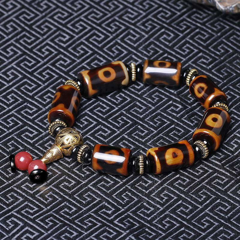 KarmaRipple's Tibetan Nine-Eye Dzi Bead Fortune Talisman Bracelet p3