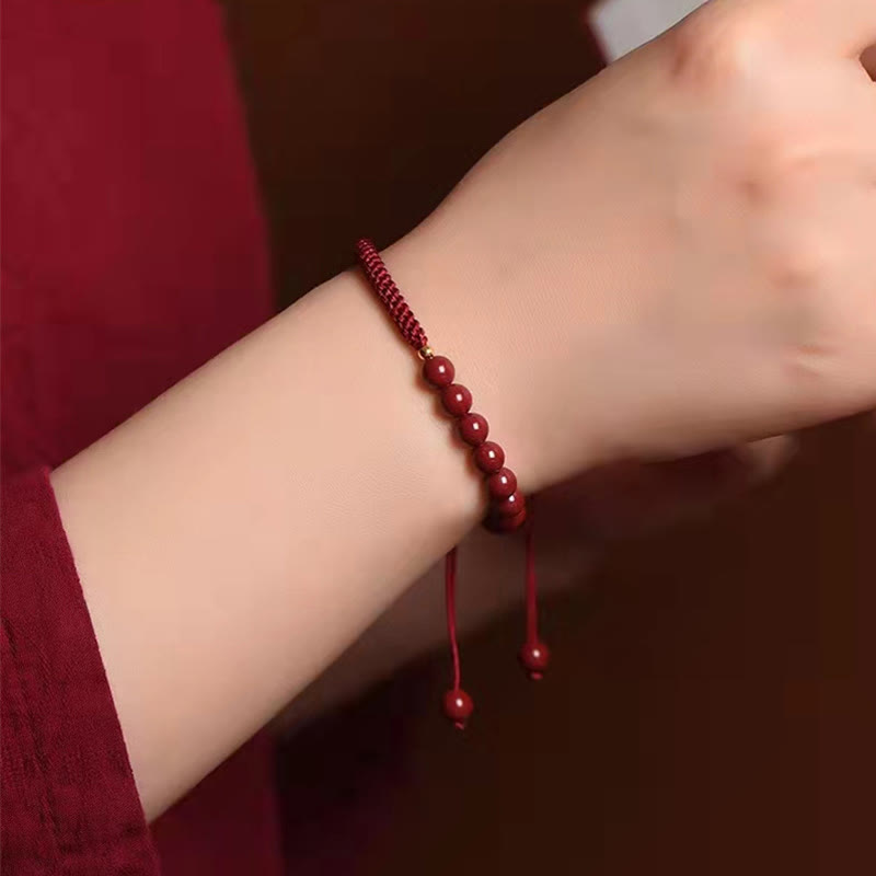 KarmaRipple's Authentic Cinnabar King Kong Weave Blessing String Bracelet p21