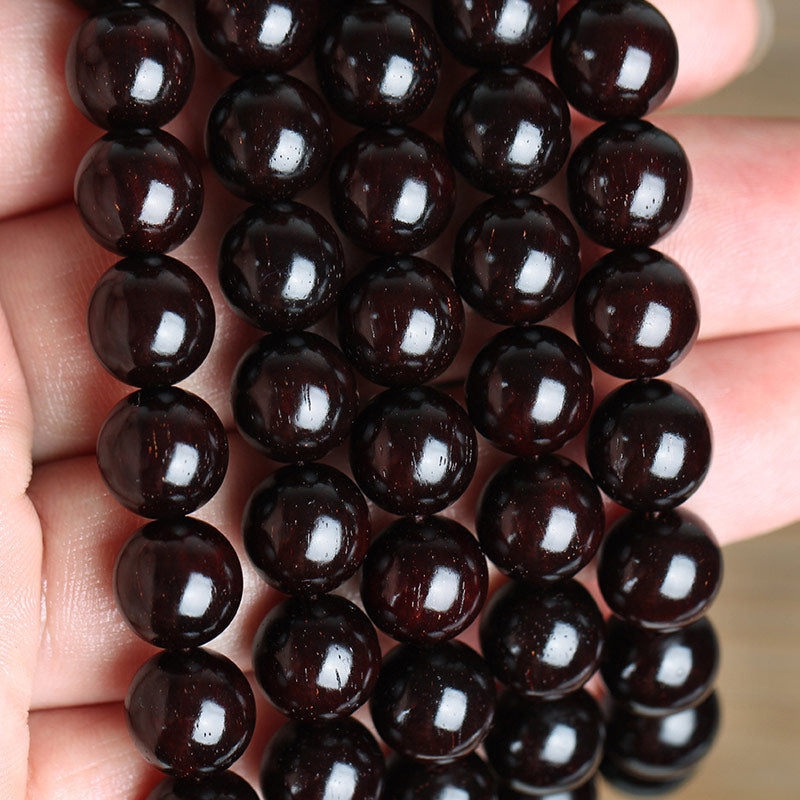 KarmaRipple's Gold Star Small Leaf Red Sandalwood Chinese Knotting Protection Bracelet p3