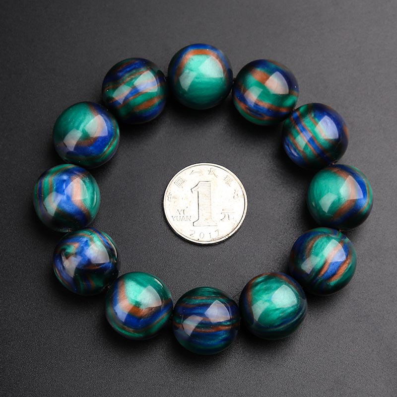 KarmaRipple's Colorful Sea Willow Mala Positive Bracelet Ring p4