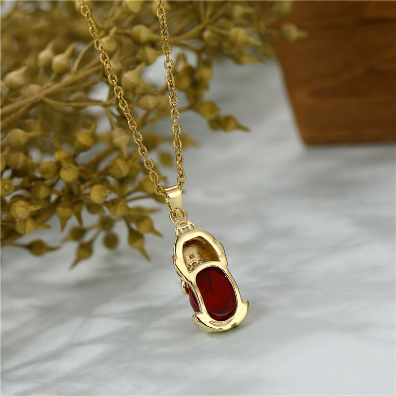 KarmaRipple's Authentic Garnet Pixiu Fortune Pendant p7