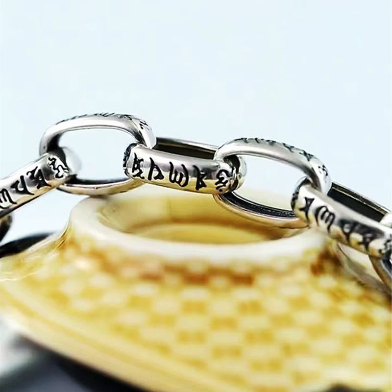 KarmaRipple's Om Mani Padme Hum Double Dorje Bronze Engraved Wisdom Bracelet p4