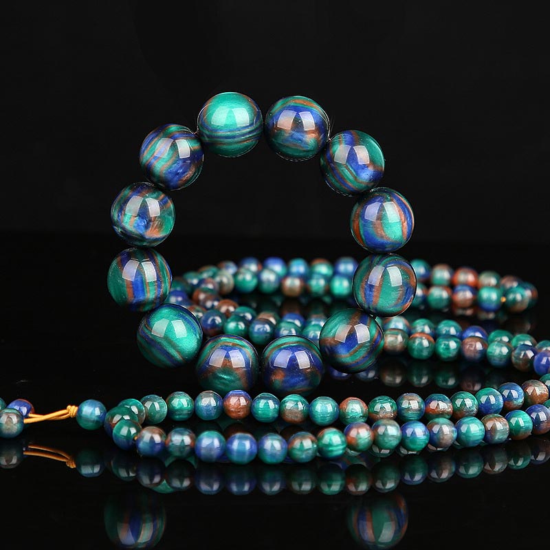KarmaRipple's Colorful Sea Willow Mala Positive Bracelet Ring p8