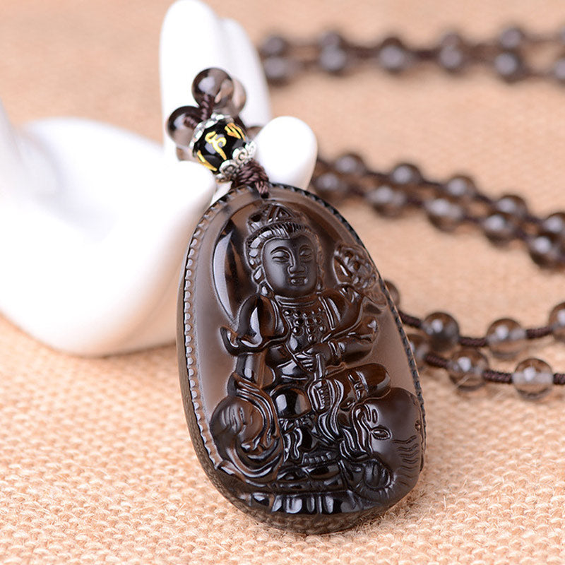 KarmaRipple's Chinese Zodiac Obsidian Protection Pendant p9