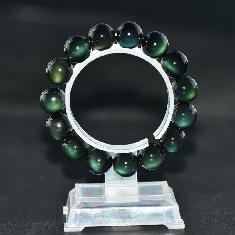 KarmaRipple's Authentic Green Eye Obsidian Wealth Bracelet p8