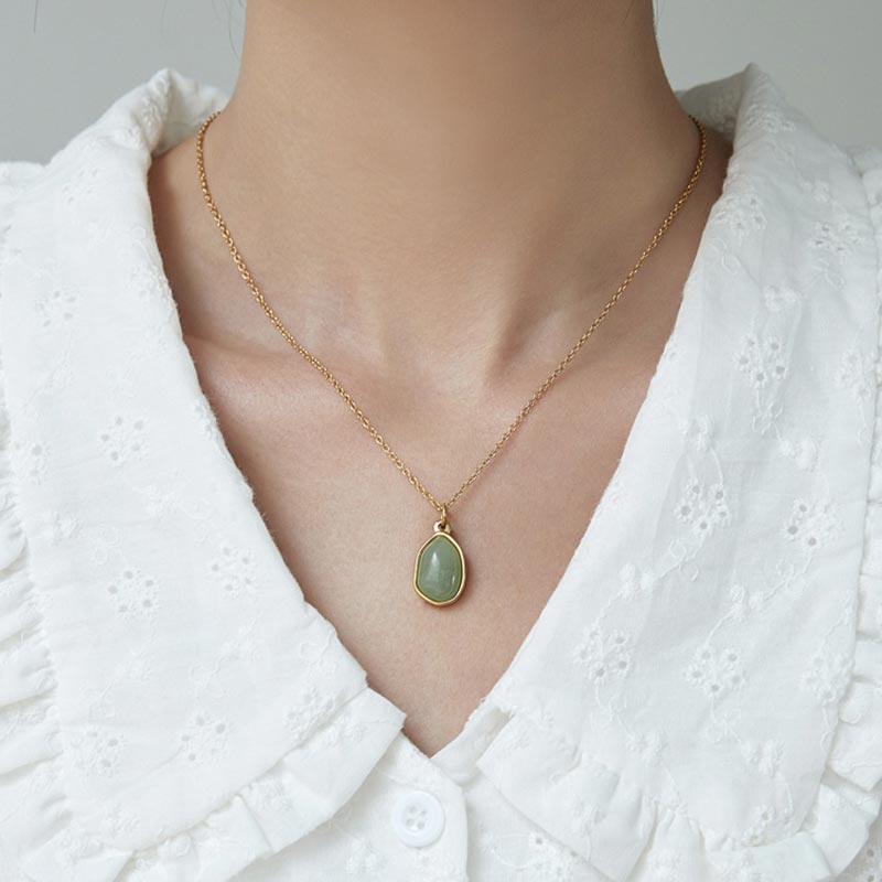 KarmaRipple's Authentic Green Aventurine Amethyst Rose Quartz Blessing Pendant Necklace p6