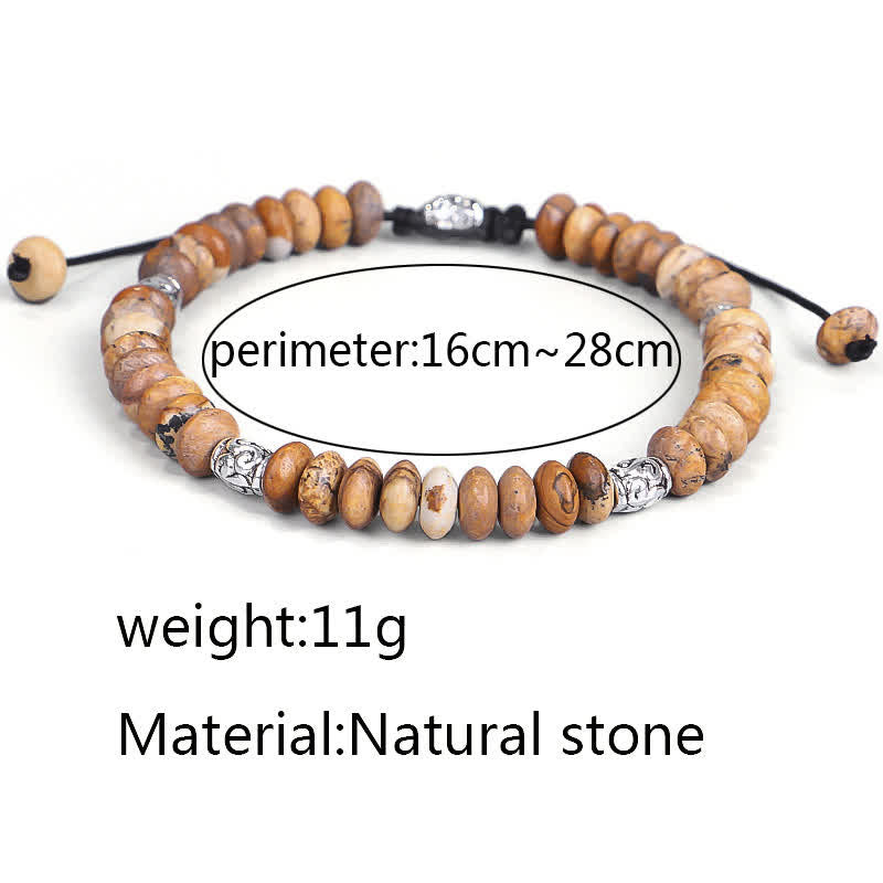 KarmaRipple's Picture Jasper Positive Beadwork String Bracelet p12