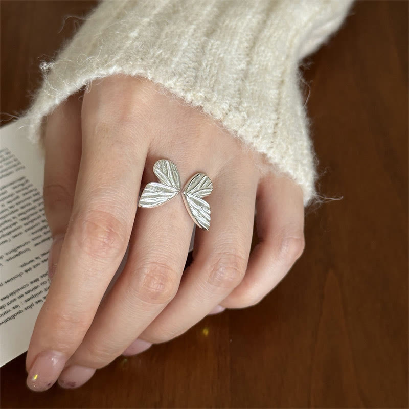 KarmaRipple's 925 Sterling Silver Butterfly Love Freedom Ring p9