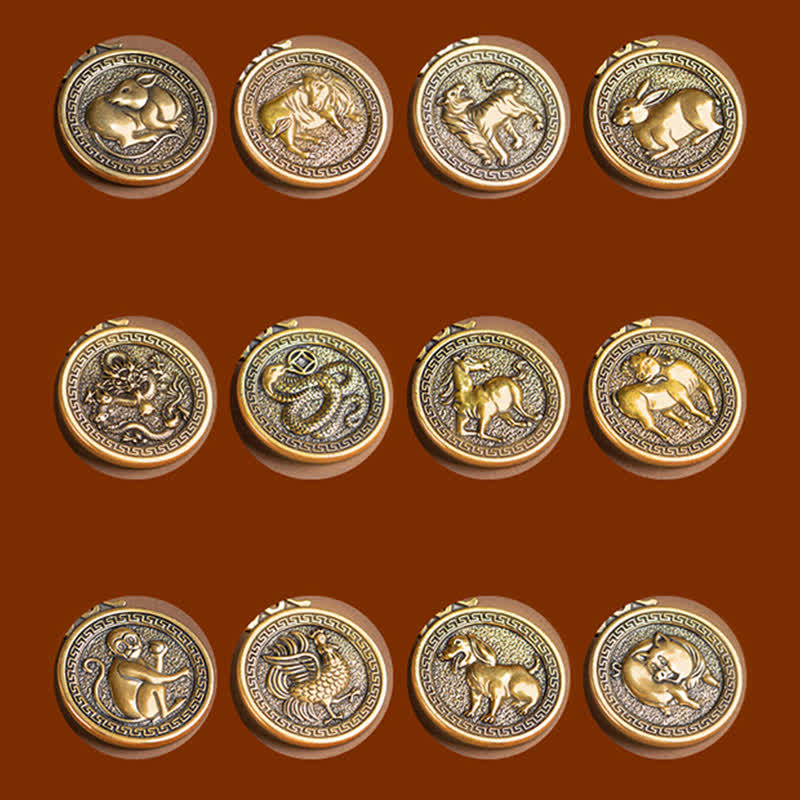 KarmaRipple's 12 Chinese Zodiac Blessing Wealth Fortune Pendant Necklace p28