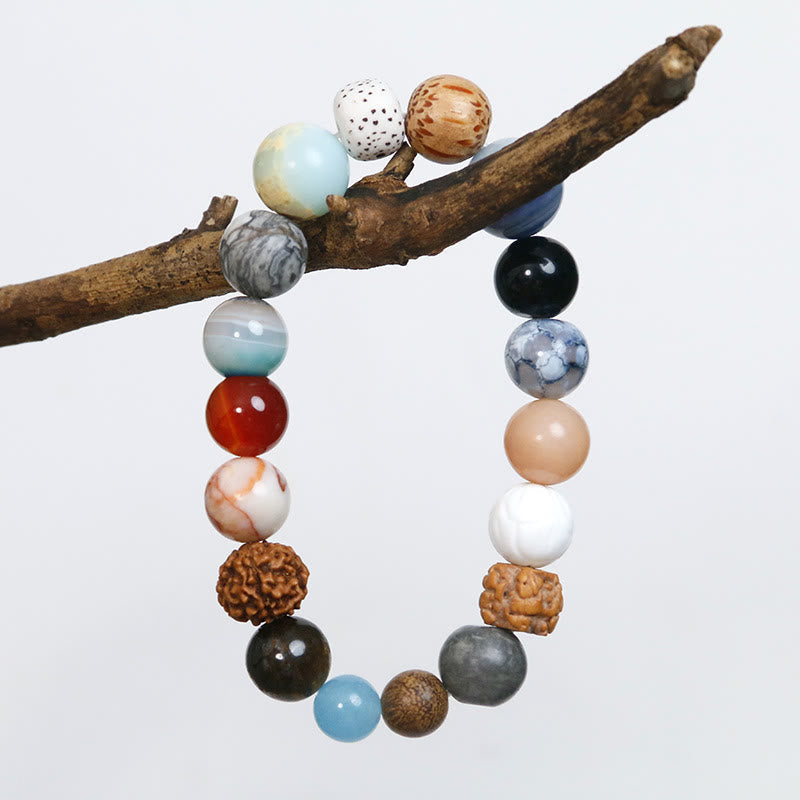 KarmaRipple's Authentic Bodhi Seed Gemstone Stone Agate Keep Away Evil Spirits Bracelet p3