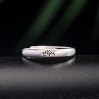 KarmaRipple's 925 Sterling Silver Lotus Flower Enlightenment Ring