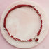 Dark Red Anklet