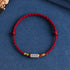 Bracelet(Wrist Circumference 15-20cm) / Dark Red Rope