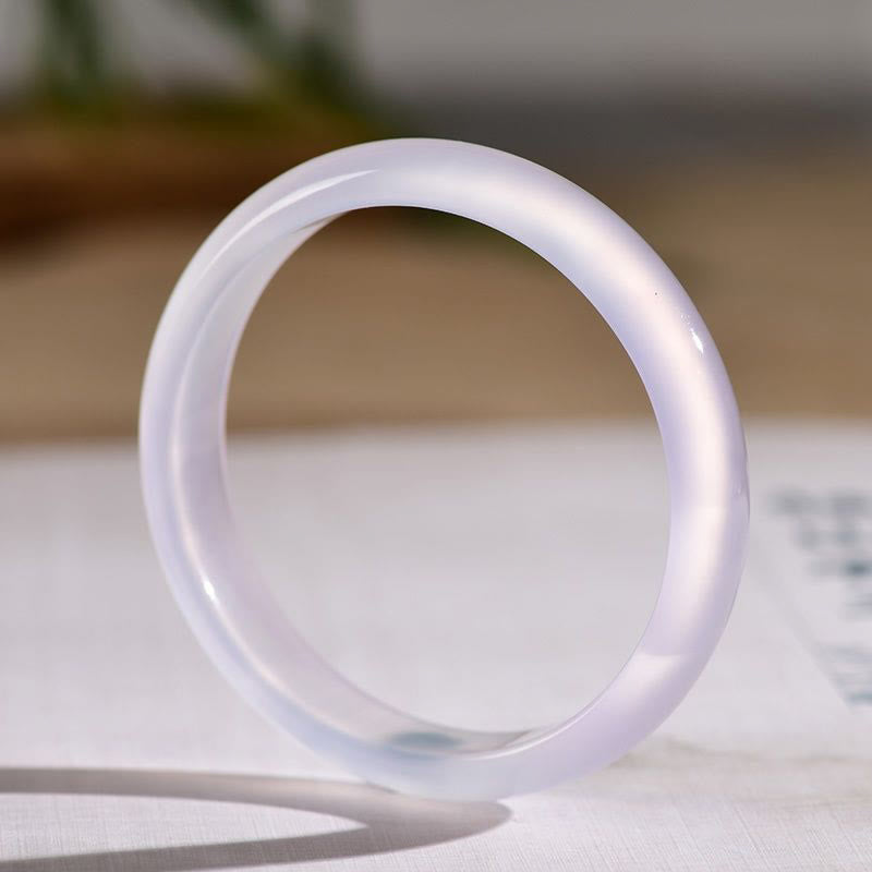 KarmaRipple's Authentic Purple Jade Soothing Protection Bracelet Bangle p3