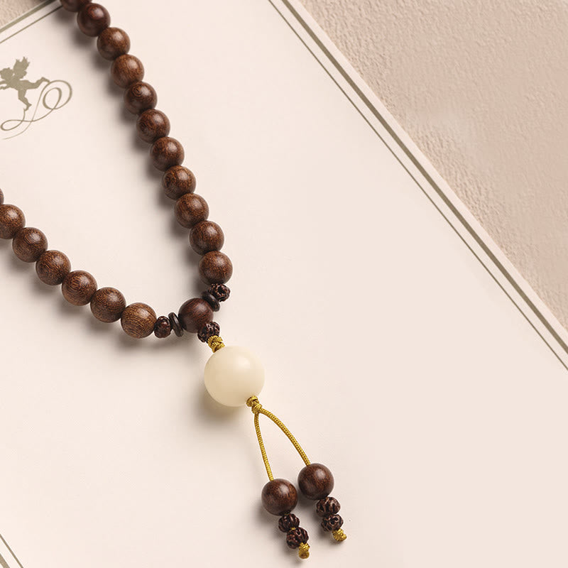 KarmaRipple's Sandalwood Small Leaf Red Sandalwood Bodhi Seed Purification Double Wrap Bracelet p9