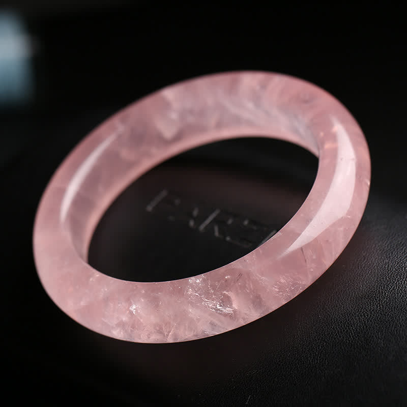 KarmaRipple's Authentic Rose Quartz Love Caring Bracelet Bangle p16