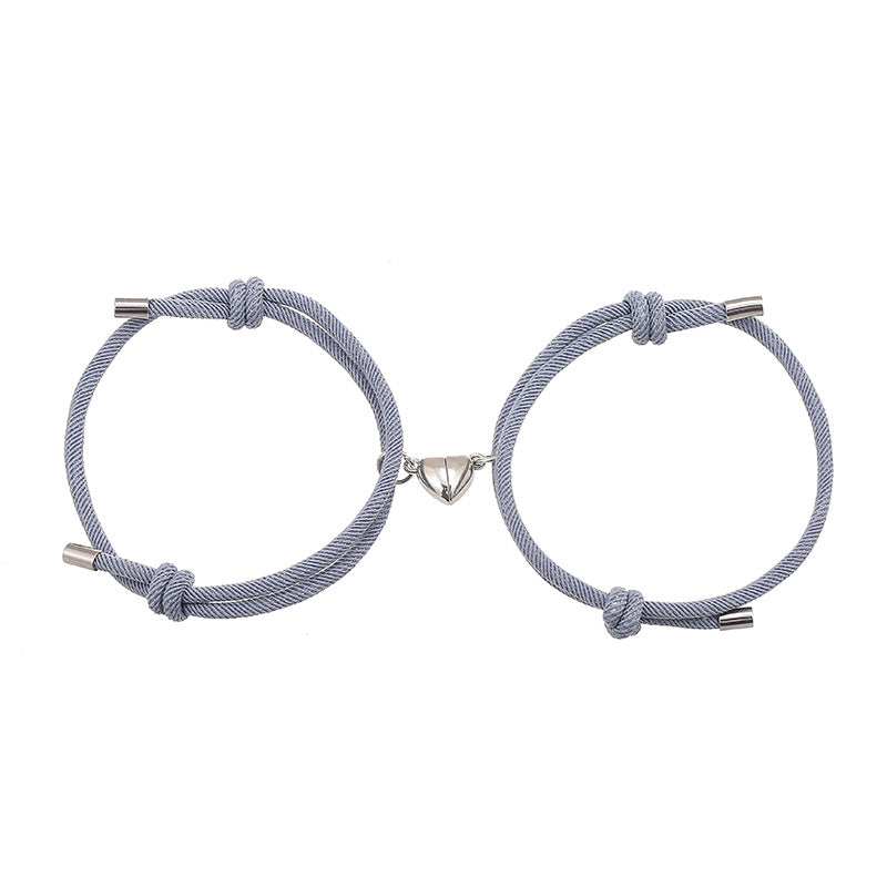 KarmaRipple's 2Pcs Love Magnetic Pair String Strength Bracelet p34