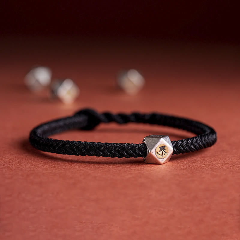 KarmaRipple's 925 Sterling Silver Handmade Chinese Zodiac Natal Buddha Fortune Protection Woven String Bracelet p4