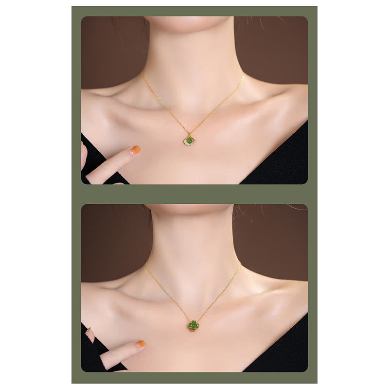 KarmaRipple's 925 Sterling Silver Authentic Hetian Jade Cyan Jade Fortune Laughing Buddha Butterfly Pendant Necklace p41