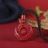Coffee Rope / One's Luck Improves Design Bead / High Content Cinnabar