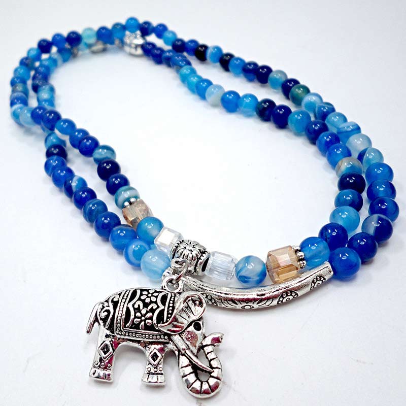 KarmaRipple's Authentic Agate Elephant Buddha Hope Bracelet p5