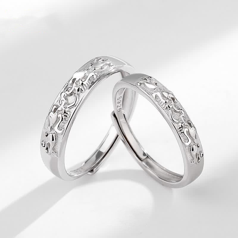 KarmaRipple's 925 Sterling Silver PiXiu Balance Adjustable Pair Ring p3