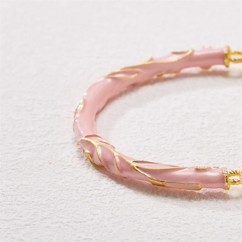 KarmaRipple's Sun Stone Golden Silk Jade Lily of the Valley Talisman Positive Bracelet Bangle p8