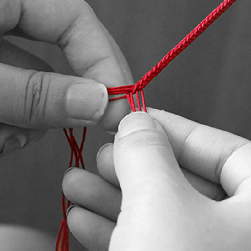 KarmaRipple's Handmade Tibetan Silver 925 Sterling Silver Zakiram Goddess of Wealth Camel Bone Protection Woven Bracelet p16