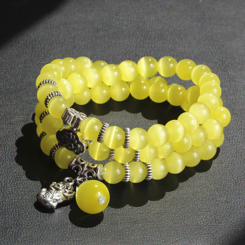 KarmaRipple's Cat Eye PiXiu Support Triple Wrap Bracelet p17