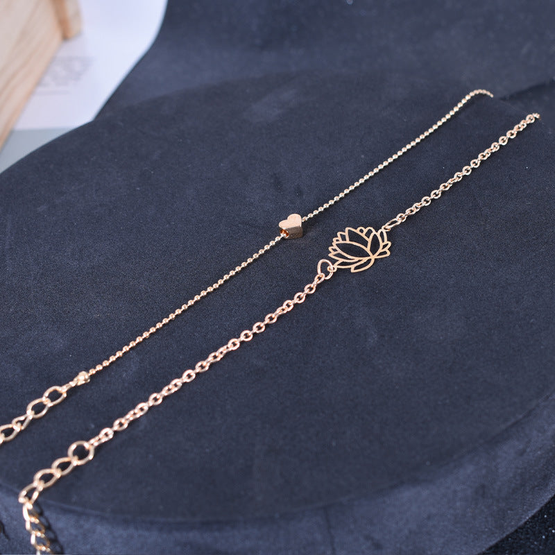 KarmaRipple's 2Pcs Lotus Flower Love Heart Enlightenment Bracelet p6