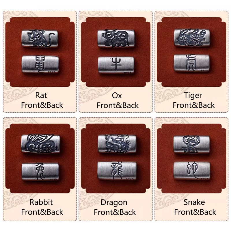 KarmaRipple's 925 Sterling Silver 12 Chinese Zodiac Cinnabar String Bracelet p27