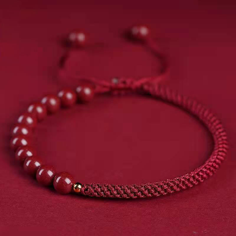 KarmaRipple's Authentic Cinnabar King Kong Weave Blessing String Bracelet p29