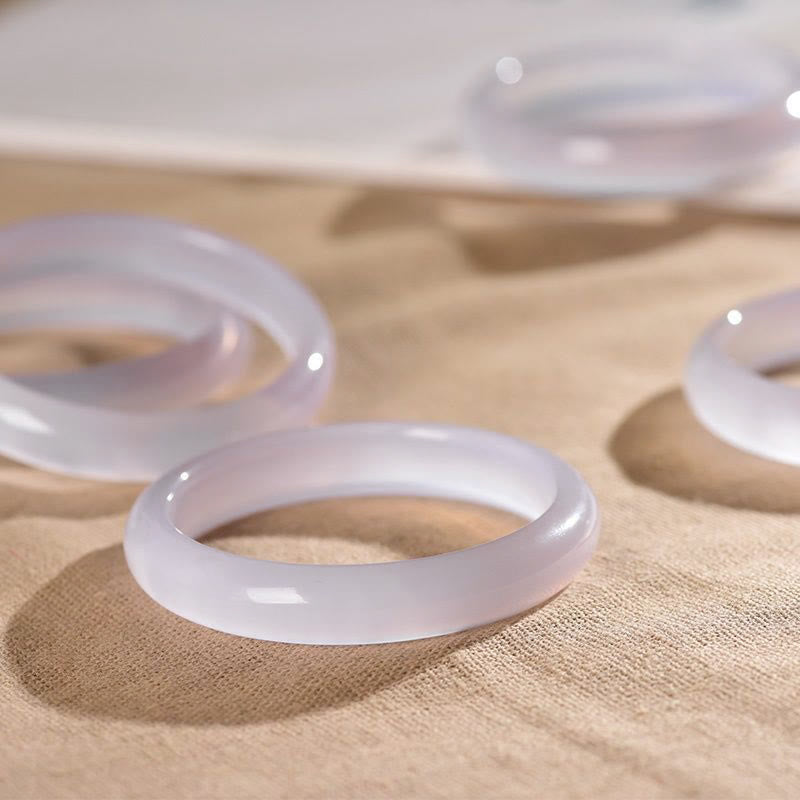 KarmaRipple's Authentic Purple Jade Soothing Protection Bracelet Bangle p8