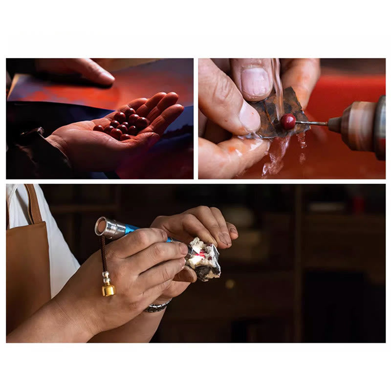 KarmaRipple's 925 Sterling Silver 12 Chinese Zodiac Cinnabar String Bracelet p26