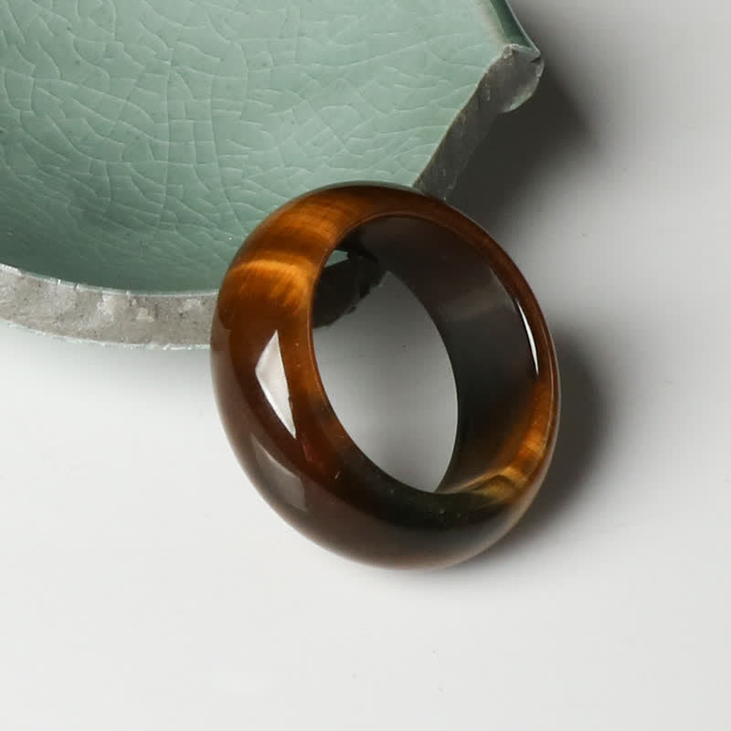 KarmaRipple's Tiger Eye Stone Strength Protection Ring p2