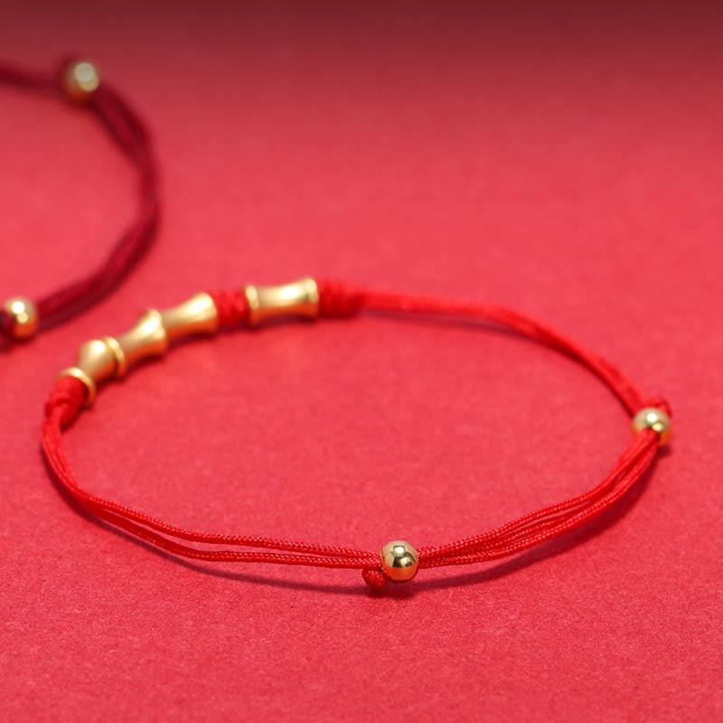KarmaRipple's 925 Sterling Silver Bamboo Design Protection Fortune Woven Bracelet p8