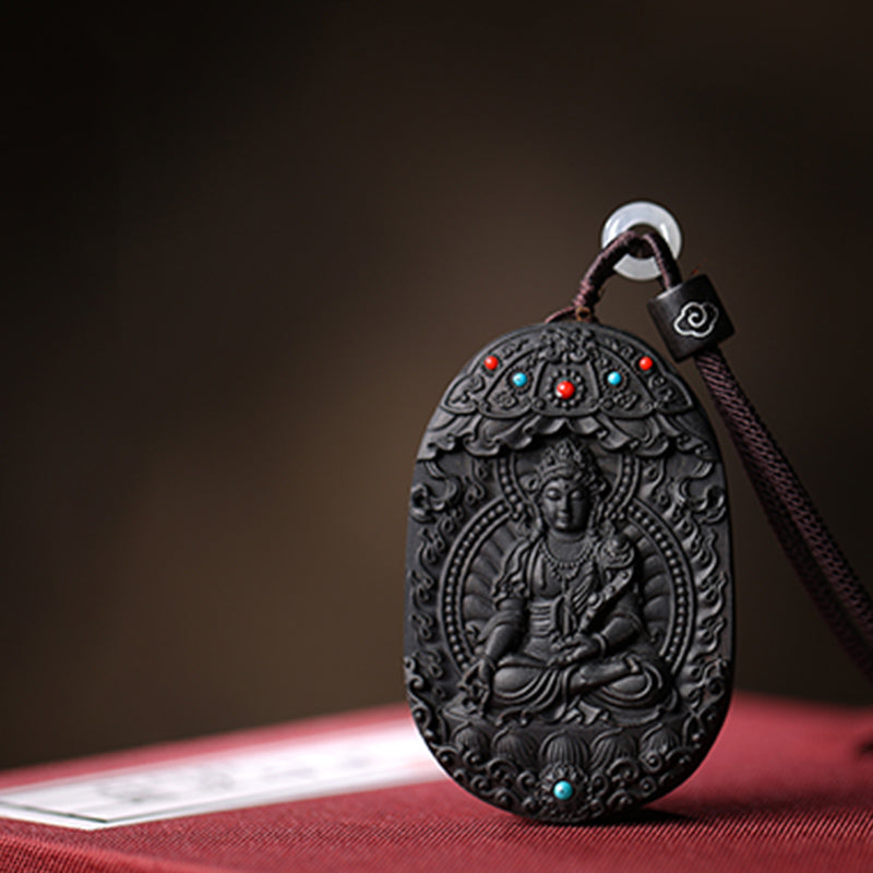 KarmaRipple's Chinese Zodiac Natal Buddha Agarwood Om Mani Padme Hum Lotus Peace Pendant Necklace p13