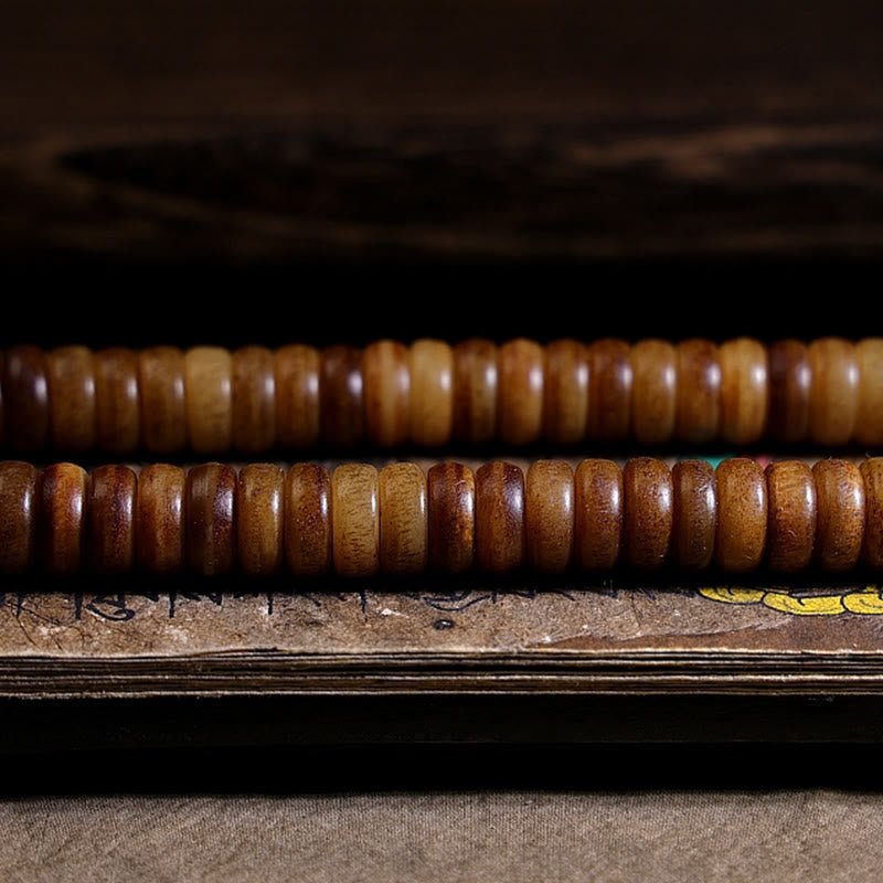 KarmaRipple's Tibetan 108 Mala Beadwork Yak Bone Dzi Bead PiXiu Nine Palaces Eight Diagrams Balance Bracelet p20