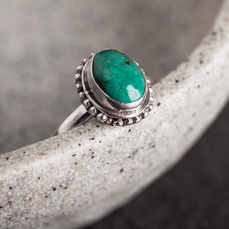 KarmaRipple's 925 Sterling Silver Turquoise Wisdom Love Ring p9