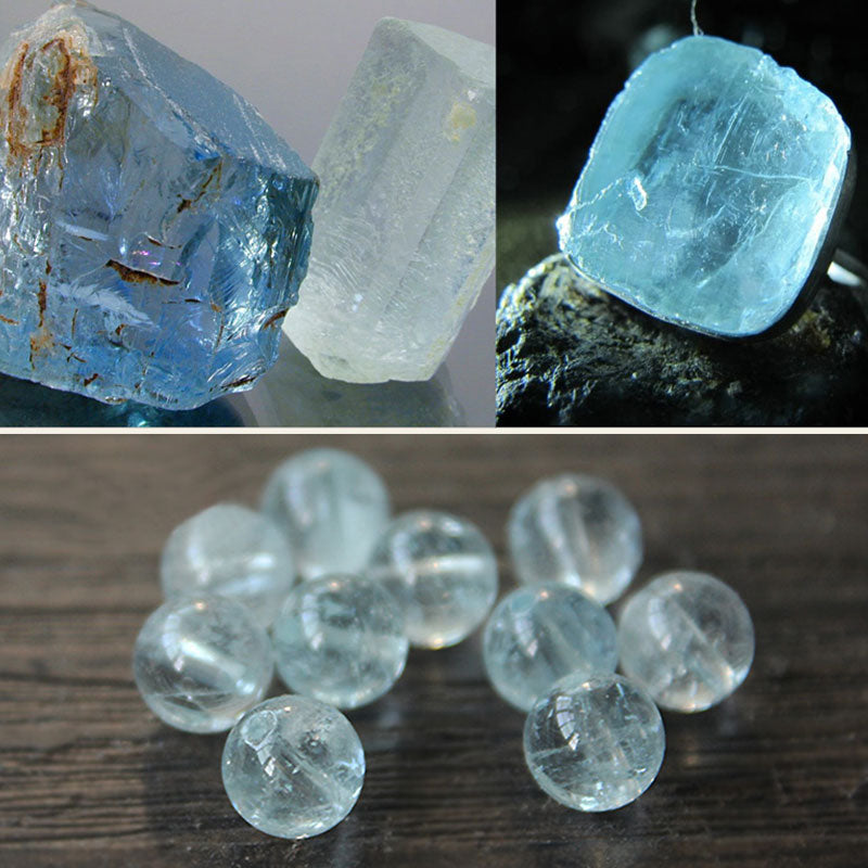 KarmaRipple's 925 Sterling Silver Indian Small Leaf Red Sandalwood Aquamarine Full of Gold Star Chinese Knotting Blessing Bracelet p23