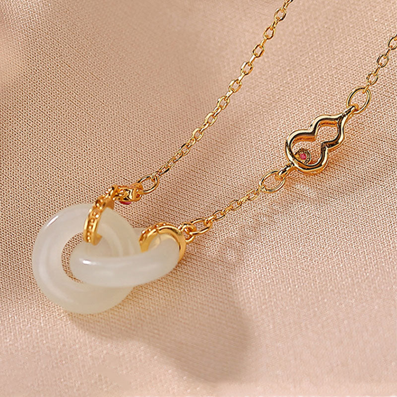 KarmaRipple's 925 Sterling Silver Round Jade Fortune Prosperity Pendant Chain Necklace p7