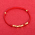Red Rope(Wrist Circumference 14-19cm) / Golden Bamboo